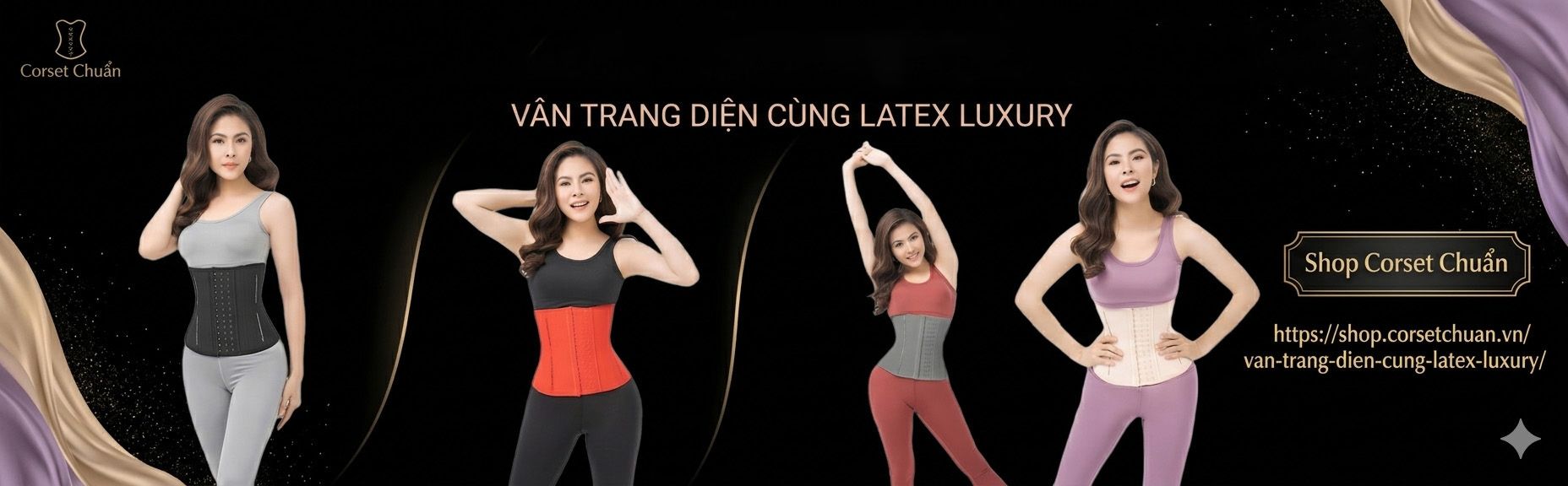 Gen nịt bụng latex Corset Chuẩn