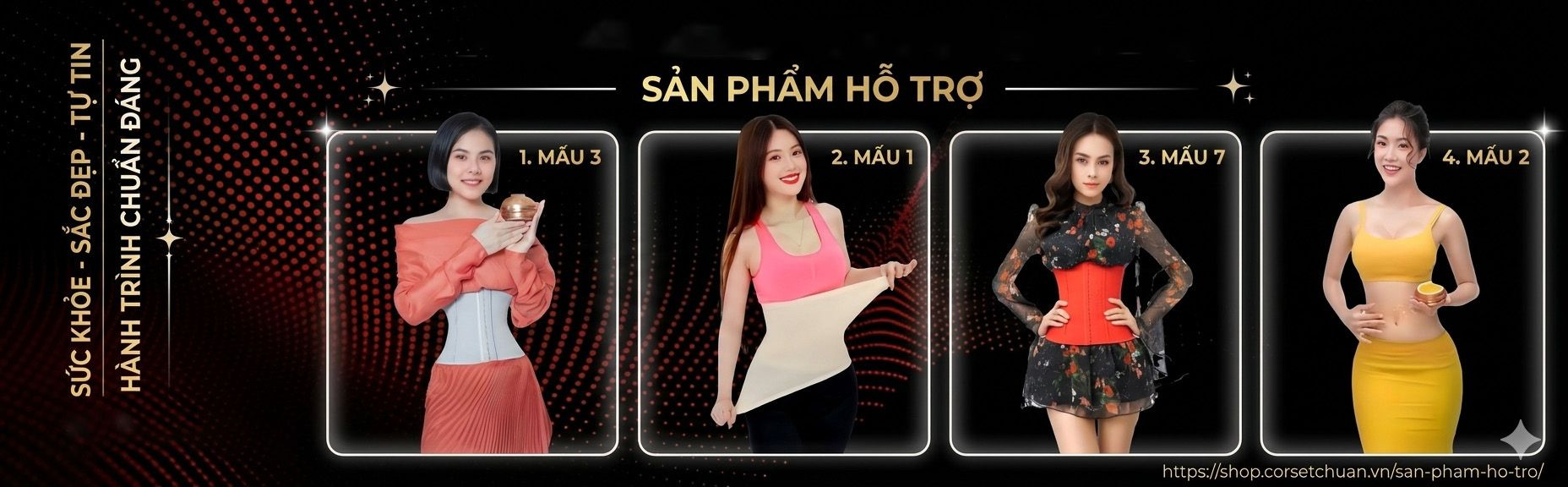 sản phẩm hỗ trợ latex Corset Chuẩn